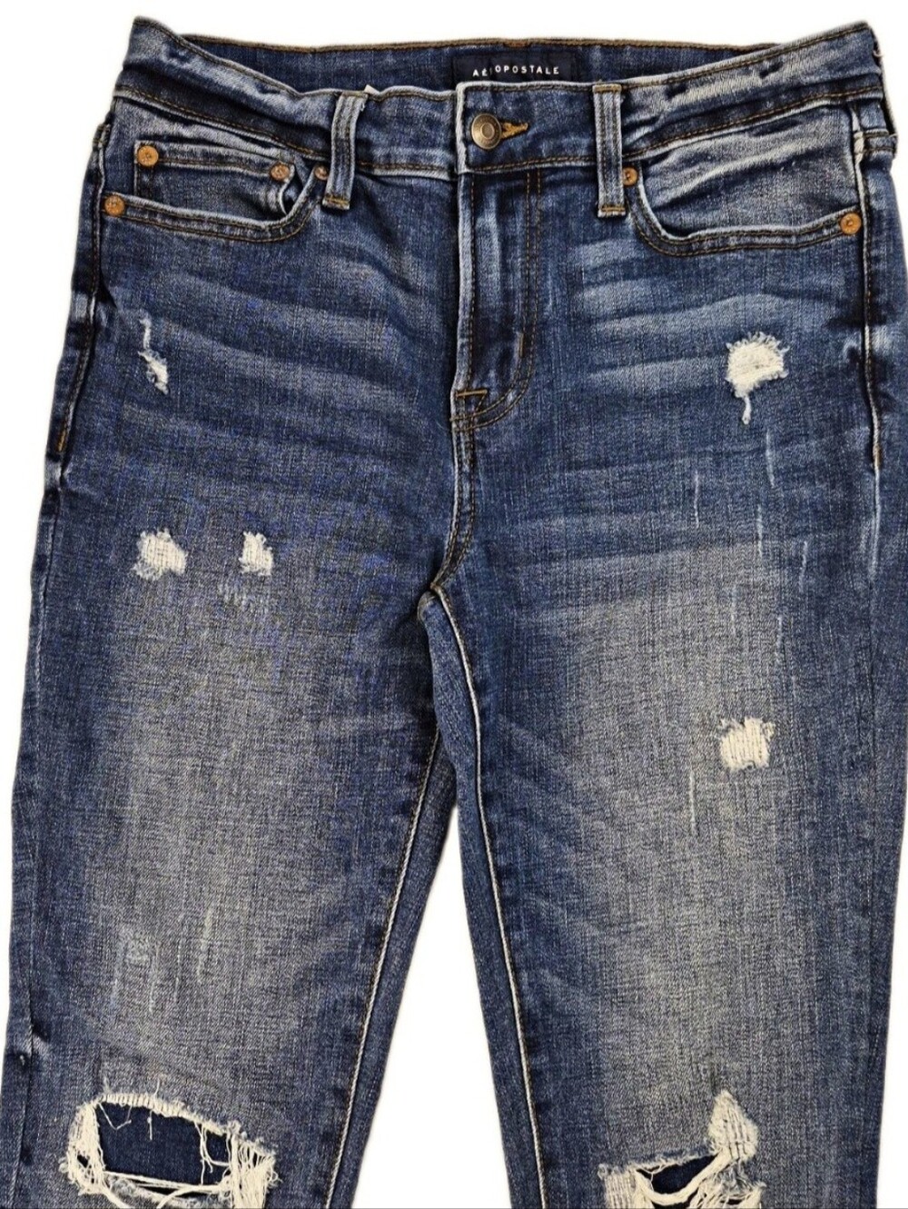 Aeropostale Womens 31"Wx35"L Distressed Tall Girl Skinny Jeans Sku778 EUC
